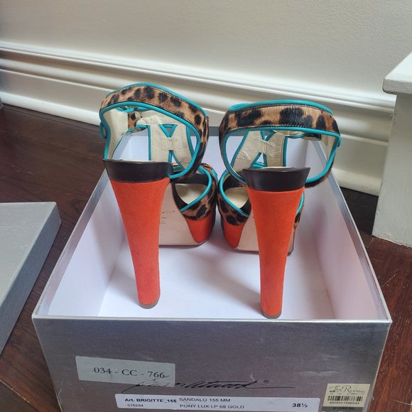 Brian Atwood Brigitte Platform Shoe. US 8.5 / IT 38.5. Multicolour. - Picture 5 of 7